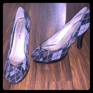 Madden Girl plaid peep toes